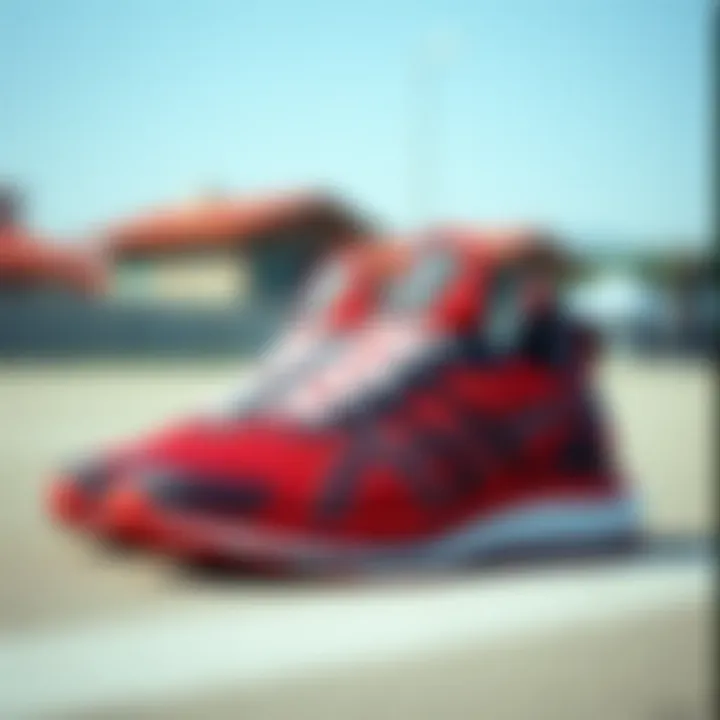 Selection of athletic shoes