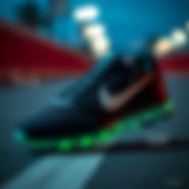 Comparison of Nike shoe features highlighted