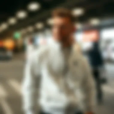 Comfortable and versatile white jacket for various occasions