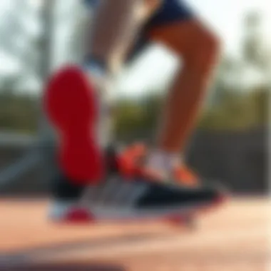 Performance Redefined User engaging in sports while wearing Adidas shoes