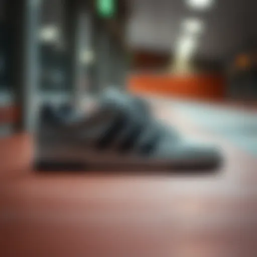 Stylish Adidas Forum Low Grey showcasing its design features.