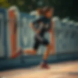 Dynamic running performance illustration