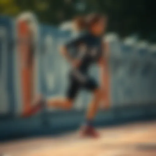 Dynamic running performance illustration