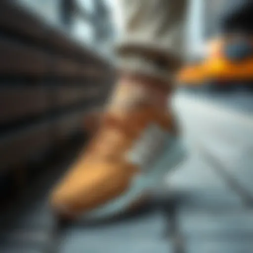 Stylish Adidas Ozweego footwear showcasing unique brown color