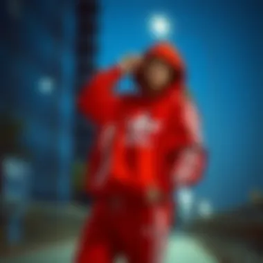 Elegant Adidas tracksuit ensemble for a stylish workout