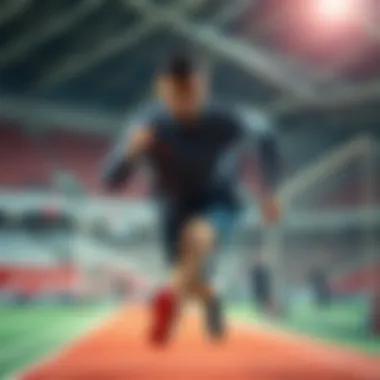 Diverse branches of athletics showcasing different disciplines