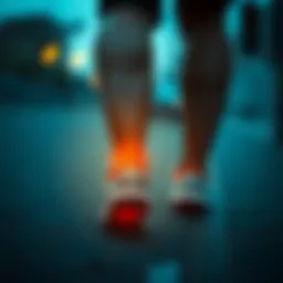 Illustration depicting heel pain location