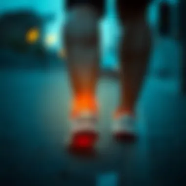 Illustration depicting heel pain location