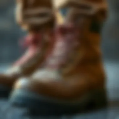 Quality and Durability in Boot Materials Close-up of boot materials showcasing quality and durability