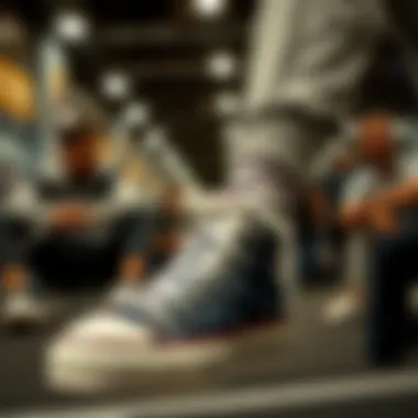 Depicting various user experiences with Converse athletic wear.