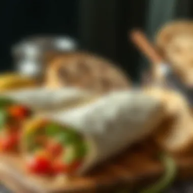 An assortment of bread alternatives like wraps and tortillas.