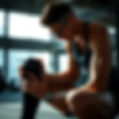 Athlete measuring knee support for perfect fit emphasizing its importance