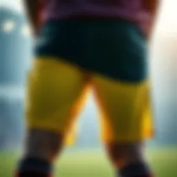 Dynamic football shorts showcasing modern designs