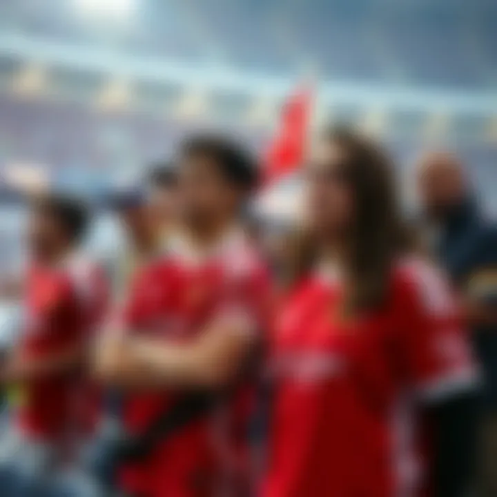 Galatasaray fans proudly wearing their team's jerseys at a stadium, illustrating the spirit and community around the team.
