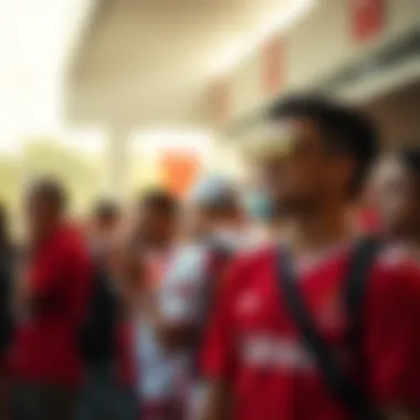 Fans showcasing their support wearing the Galatasaray jersey