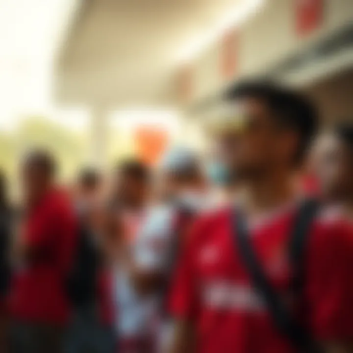 Fans showcasing their support wearing the Galatasaray jersey