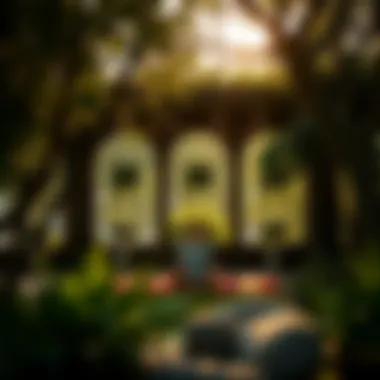 Tranquil environment promoting mindfulness and relaxation