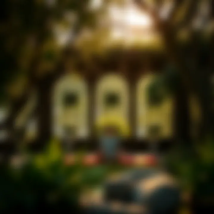 Tranquil environment promoting mindfulness and relaxation