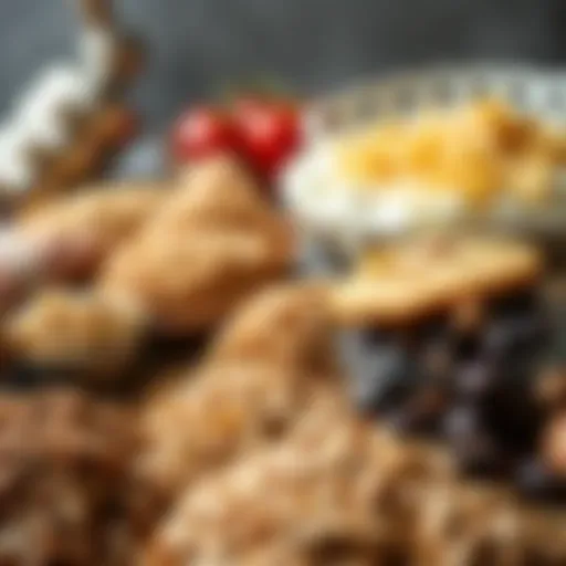 Diverse Whole Grain Options A vibrant assortment of whole grain foods showcasing healthy carbohydrates.