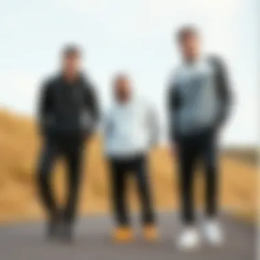 Styling Options for Joma Tracksuits Displaying various styling options for Joma tracksuits.