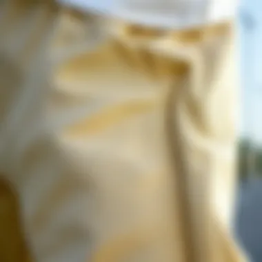 Close-up of fabric texture of Jordan joggers highlighting quality