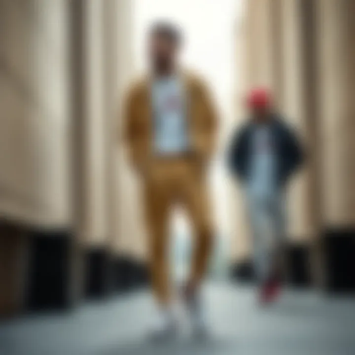 Fashionable outfit combination featuring Jordan joggers with sportswear