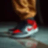 Stylish Air Jordan shoes with vibrant colors