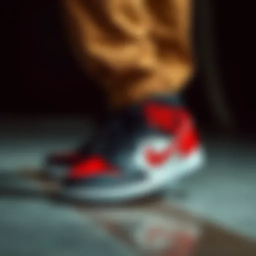 Stylish Air Jordan shoes with vibrant colors