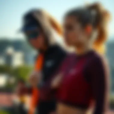 Stylish sportswear that supports active movements