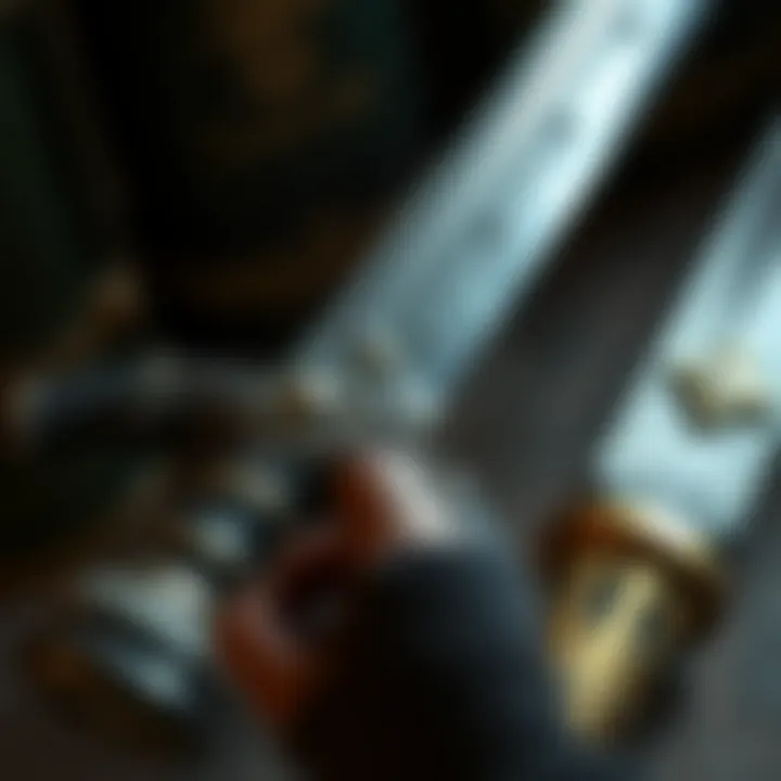 An intricate sword from a historical collection