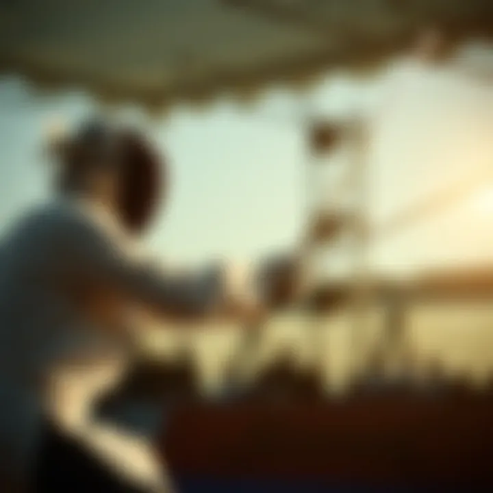 A modern fencing match showcasing technique and agility