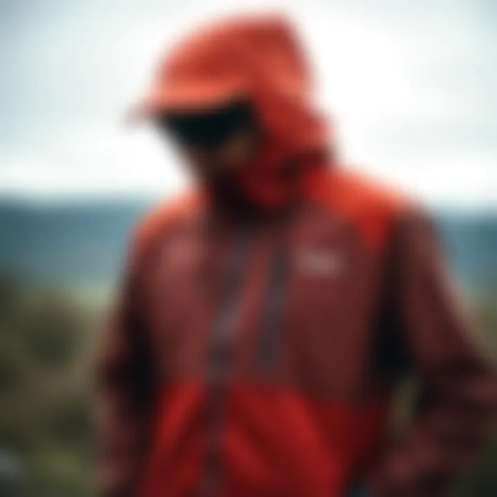 Functional Features of Kinetix Rain Jackets A Kinetix rain jacket highlighting its functional features like pockets and zippers.