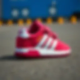 Charming Adidas shoes for baby girls showcasing vibrant colors and stylish design