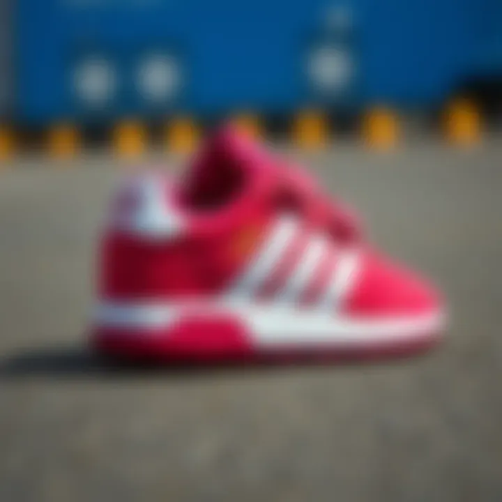 Charming Adidas shoes for baby girls showcasing vibrant colors and stylish design