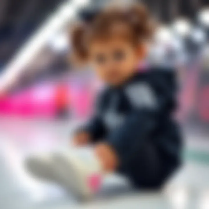 Fashionable outfit ideas for pairing with Adidas shoes for baby girls, demonstrating versatility