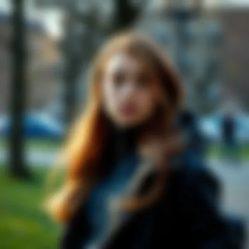 Stylish Jacket for Girls Stylish girl wearing a warm jacket in the park