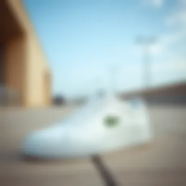 Elegant Lacoste white footwear showcasing modern design