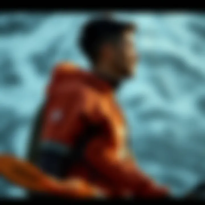 Person enjoying an outdoor activity wearing an outdoor jacket