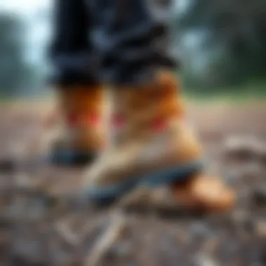 Quality Craftsmanship of Lumberjack Shoes Close-up of Lumberjack shoes highlighting their quality craftsmanship