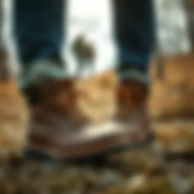 Lumberjack Shoes in Nature A stylish woman wearing Lumberjack shoes in a natural setting