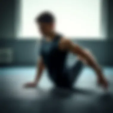 Focused Abdominal Movement Individual practicing a specific abdominal movement