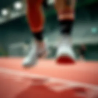 Functionality of Nike High Top Shoes in Sports Athlete wearing Nike high top shoes during sports activity