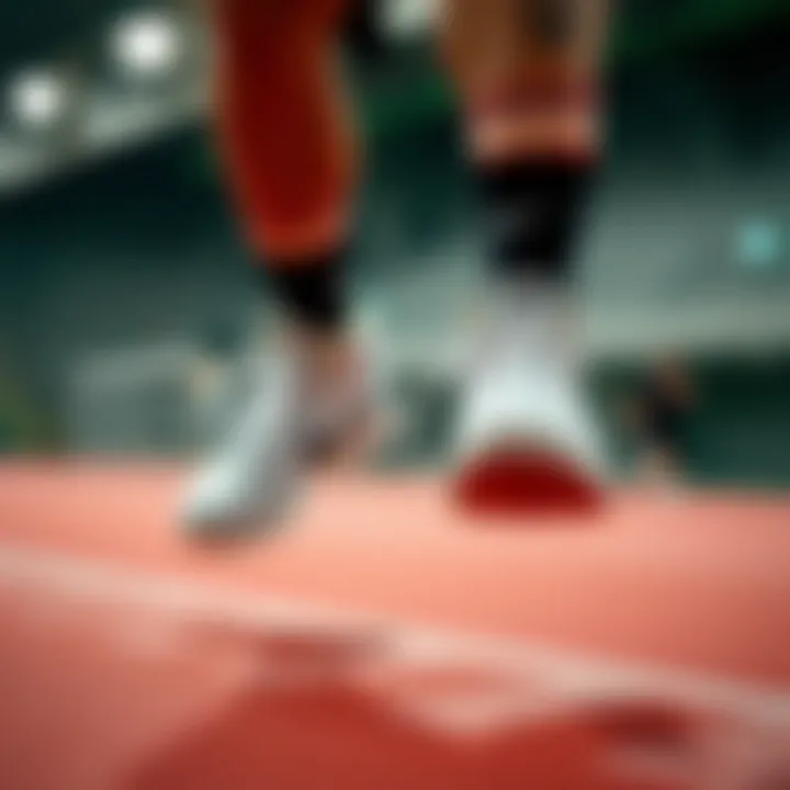 Functionality of Nike High Top Shoes in Sports Athlete wearing Nike high top shoes during sports activity