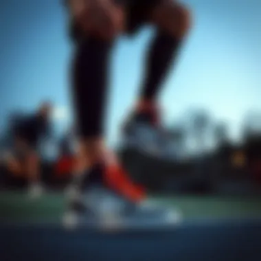 Versatile Sports Usage of Nike High-Top Shoes Athlete demonstrating versatility in different sports while wearing Nike high-top shoes