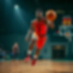 Dynamic basketball action showcasing Zion Williamson