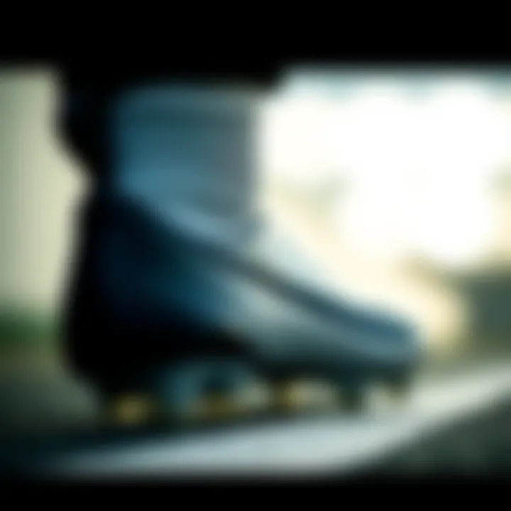 Close-up of Nike boot detailing and materials