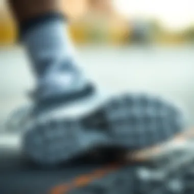 Detailed shot of the sole of Nike Witness 5, focusing on traction technology used.