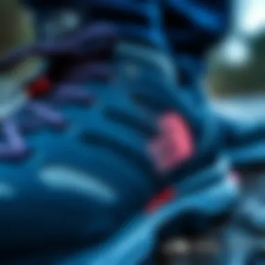 Technical Features of North Face Shoes Close-up view of the technical features of North Face shoes