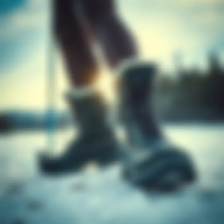Versatile Boots for Winter Adventures Outdoor scene highlighting the versatility of boots in winter activities
