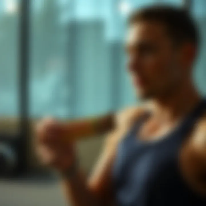 An athlete enjoying a protein bar post-workout